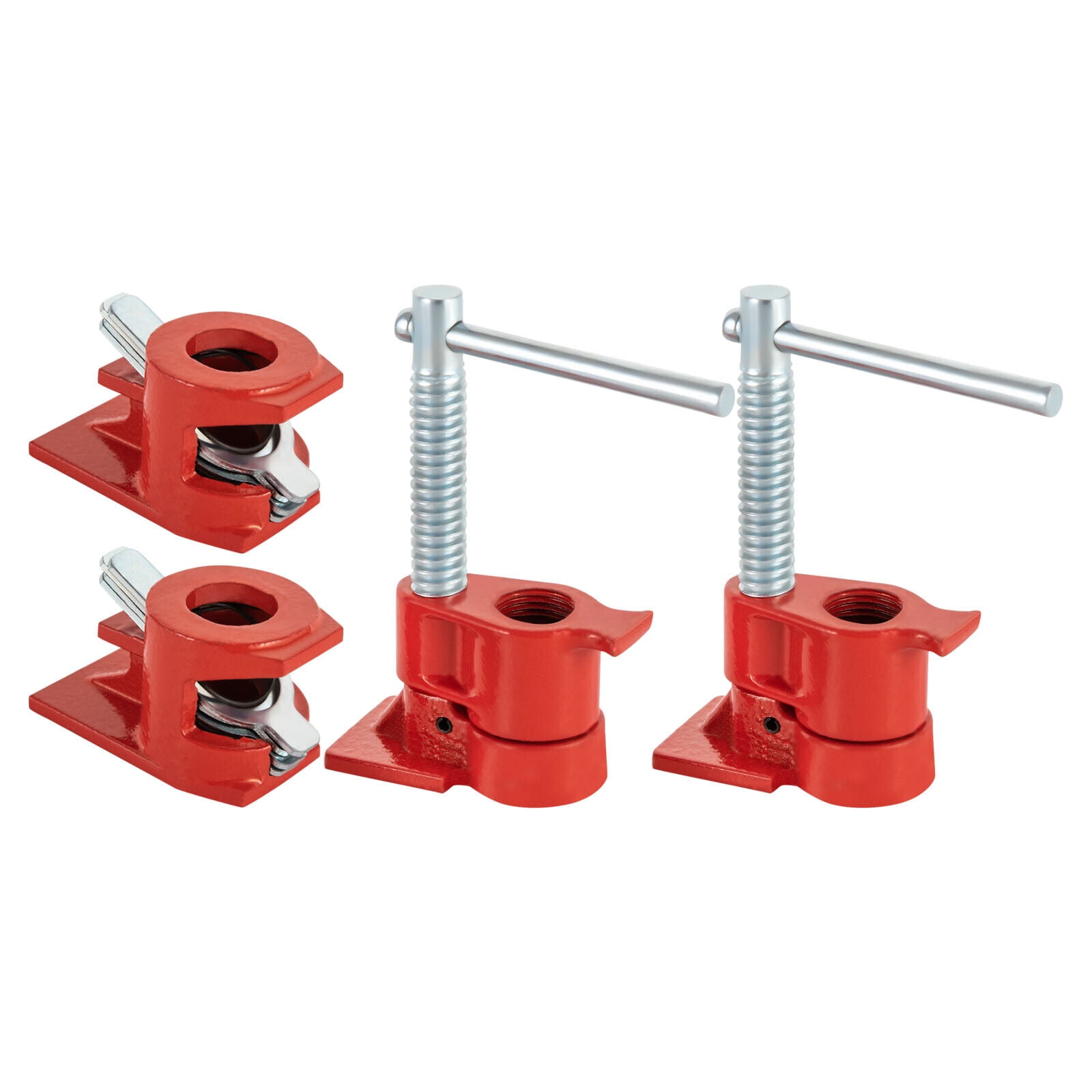 DENEST 2 Set 1/2" Wood Gluing Pipe Clamps, Heavy Duty Pipe Clamp Fixture Set for Woodworking