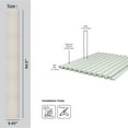 thumbnail image 3 of MG-1013 Medium Slats White 94.5 in x 9.45 in Polystyrene Wood Slat Walls (62 Sq.ft / Pack) - 10 Pieces, 3 of 5