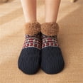 thumbnail image 4 of EnJoCho Men'S And Women'S Christmas Slippers Socks With Soft Comfortable Wool Lined Socks Warm And Fluffy Non Slip Socks In Winter Women'S Cozy Thermal Lined Socks, 4 of 4