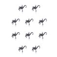 thumbnail image 3 of Guardurnaity Broches Dibujos animados Animales Tortuga Caballo Estampado Joyería Estilo retro Esmalte divertido de solapa DIY Craft Clip Bag M4 10piezas Guardurnaity CBP277658, 3 of 5