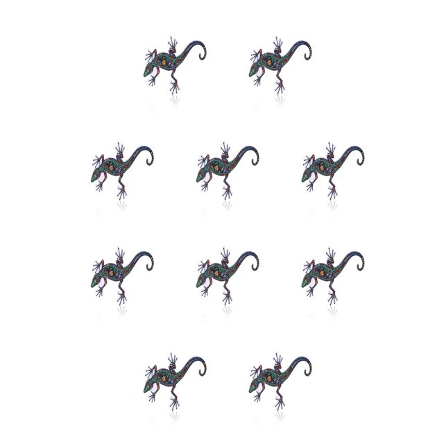Minnieouse Broches Dibujos animados Animales Tortuga Caballo Estampado Joyería Estilo retro Esmalte divertido de solapa DIY Craft Clip Bag M4 10piezas Minnieouse CBP277658