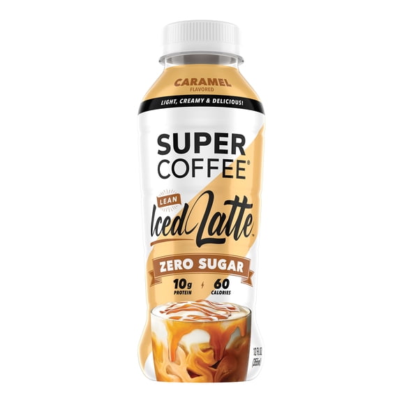 Super Coffee Caramel Latte Iced Coffee Bottle 12 fl oz
