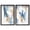 Black Frame, variant on Azure Serenity Shadowbox Print Blue Abstract Wall Art Set by Art Remedy, White Frame, 36 x 54