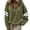 Army Green #68, variant on Womens Varsity Striped Sweatshirt Oversized Drop Shoulder pullover Crew Neck Long Sleeve Lightweight Tops Army Green S