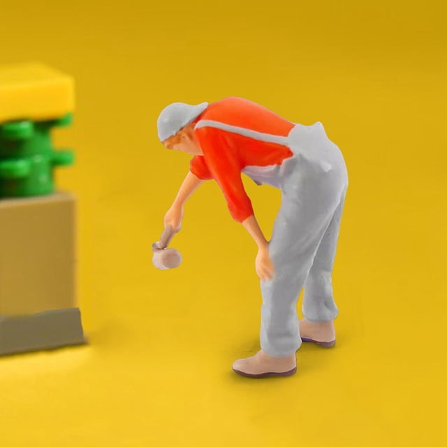 Figuras en miniatura Yotijar Pintor 1/87 Naranja Gris