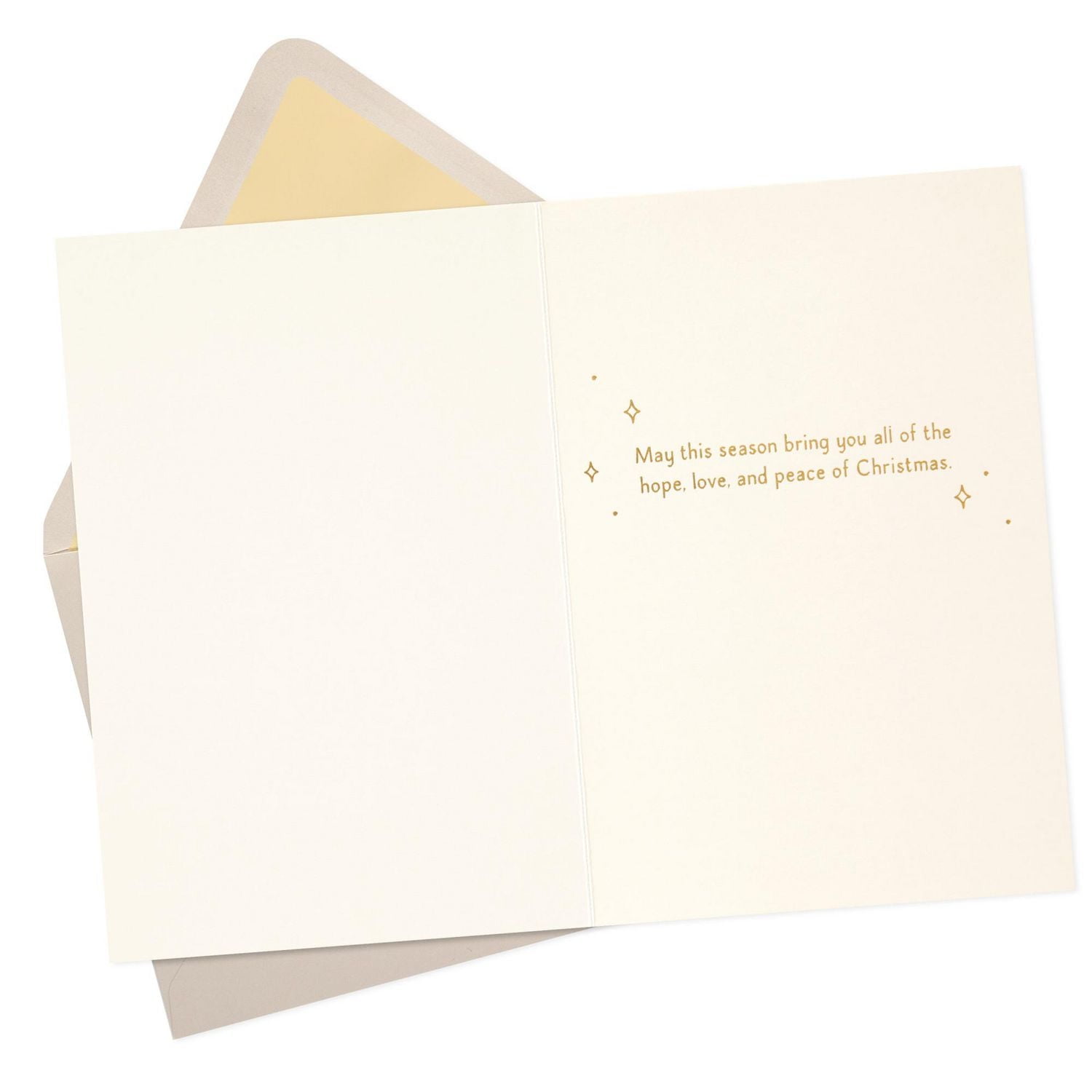 Carte religieuse de Noël, Signature de Hallmark, motif de bois (« A Savior is Born »)