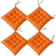 thumbnail image 1 of 4 PCS Soft Chair Pads, Chair Seat Pads with Ties, Chair Cushions Dining Room for Garden Patio Kitchen Dining (40x40cm)D, 1 of 2