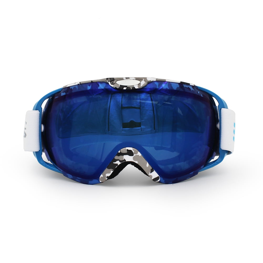 Ediors Windproof Snowmobile Ski Goggles Protective Eyewear Anti Fog Double Lens All Mountain UV Protection by Ediors