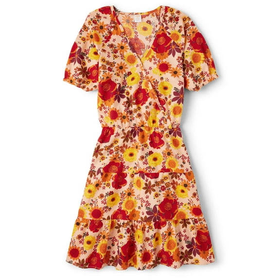 Gymboree Women Short Sleeve Fall Fashion Dresses, Harvest Flowers, Small US