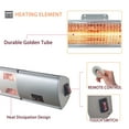 thumbnail image 3 of JP OUTDOOR 1500W Stainless Steel Electric Ceiling Mounted Patio Heater, 3 of 8