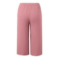 thumbnail image 4 of Linen Vacation Pants - Lightweight Summer Beach Trousers 2025, Pink Linen Pants for Women Lightweight Spring Womens Summer Pant 2025 Ladies Vacation Beach Trousers with Pockets, 4 of 6