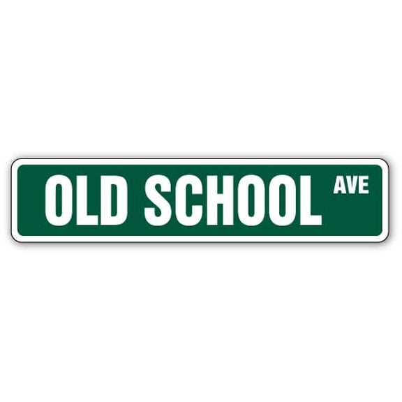 OLD SCHOOL Street Sign skate bmx bike parts racer | Indoor/Outdoor |  30" Wide