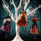 thumbnail image 3 of Colgante de Halloween colgante gato negro bruja muñeca ornamento arte suministros para manualidades, 3 of 5
