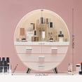 thumbnail image 2 of Makeup Storage Organizer Box，Cosmetics Storage Display Rack With Drawer，Waterproof, Dustproof, Elegant Display Cabinet，Suitable For Bathroom Countertop, Bedroom Dresser, 2 of 7