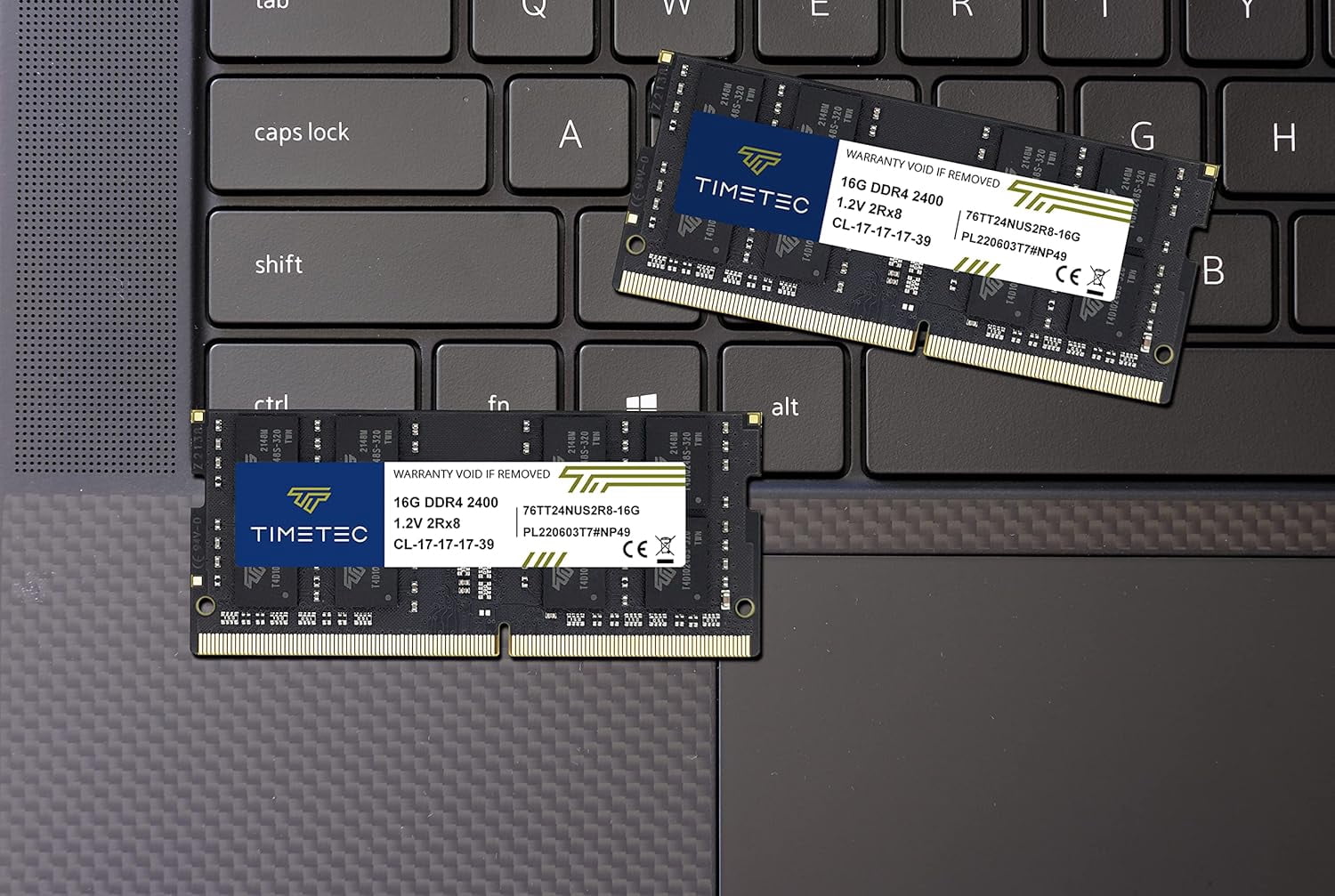 Timetec 32GB KIT (2x16GB) DDR4 2400MHz (PC4-2400T) PC4-19200 SODIMM Laptop RAM – 260-Pin 1.2V CL17 Non-ECC Unbuffered Memory Module for Laptop, Notebook, Mini PC, All-in-One