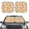 thumbnail image 2 of Gukieu Floral Strawberr Print Car Windshield Sun Visor, Foldable Anti-UV Car Sun Visor Suitable for Vans, Trucks Car Accessories-Medium, 2 of 6