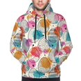 thumbnail image 2 of Bingfone Easter Egg Men's Drawstring Hoodie Long Sleeve Pocket Sweatshirts-4X-Large, 2 of 6