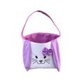 thumbnail image 1 of Bearachild Bolsa de conejito Canasta de Pascua Conveniencia Cubos de vacaciones Suministros para niños Patrones surtidos decorativos Bolsas con Almacenamiento y organización del hogar Oreja Púrpura, 1 of 6