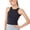 Black, variant on Women's Crop Workout Tops Athletic Sleeveless Slim Fit Yoga Tees Running Gym Shirts for Women