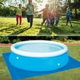 thumbnail image 7 of Luniquz 9/11/13/16 Ft Round Swimming Pool Ground Cloth for Above Ground Pools,Pool Blanket for Frame Pools,Round Pool Accessories,Pool Ground Mat Protector Pad Prevents Punctures Pool Tarp, 7 of 7