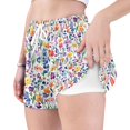 thumbnail image 4 of FORMRS Womens Swim Shorts Mesh Liner Quick Dry Casual Beach Board Bottom with Pockets, Sizes S-2XL, Purple Wildflower Pattern, 4 of 9