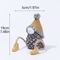 thumbnail image 6 of Hxlamzoo Christmas Couple Pinecone Dwarf Decorations Hanging Shelf Ornaments with Swinging Feet Resin Material 2-Piece Set Pair for Home Christmas Decor, 6 of 9