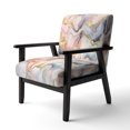 thumbnail image 3 of Designart "Segment Layers of Marbled Rock" Upholstered Fractals Accent Chair and Arm Chair, 3 of 5