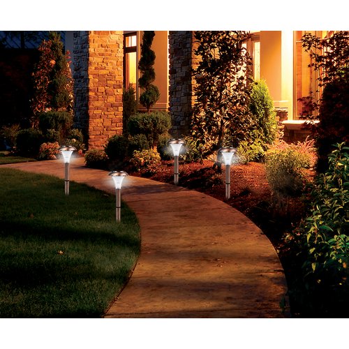 Ecothink Pack of 4 Solar LED Outdoor Bright Lights for Yards, Pathways, Gardens, 3-Lumens, Waterproof Ecofriendly Lights, LED Pathway Lights, Copper LED Lights, Solar Outdoor Pathway LED Lights - image 3 of 7