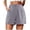 Grey, variant on Womens Athletic Shorts Cute Soft Elastic Drawstring Bermuda Shorts for Women,Grey,S