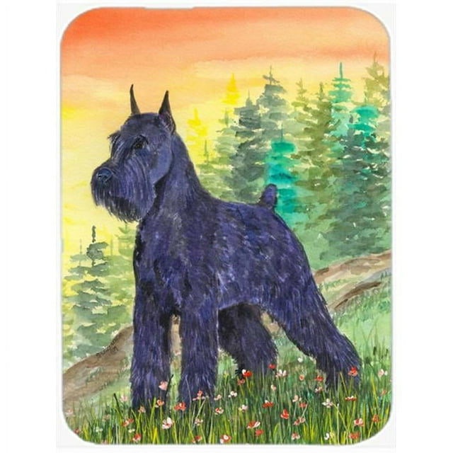 Carolines Treasures SS1051LCB Schnauzer Glass Cutting Board - Large