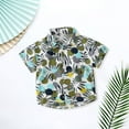 thumbnail image 6 of Generic boys' t to shirts Toddler Boys Button Down Hawaii Shirts Short Sleeve Tropical Shirt Tops For Kids Toddlers For 2 To 8 Years Old, 6 of 6