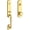 Gold, variant on Baldwin EENEWxTRATAE003 New Hampshire One Piece Single Cylinder Keyed Entry Handleset -