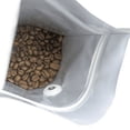 thumbnail image 2 of 100 pcs 16 oz Matte Black High Barrier Foil Stand Up Zipper Pouch Coffee Bags with Valve, 2 of 5