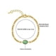 thumbnail image 3 of Pulsera de aventurina verde con piedra natural para mujer. Pulseras auténticas para mujer. Pulsera Figaro con cadena., 3 of 9