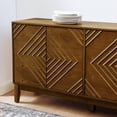 thumbnail image 6 of Homy Casa Modern Wood Sideboard Buffet Cabinet for Dining Room, Liquor Storage, Walnut, 6 of 9