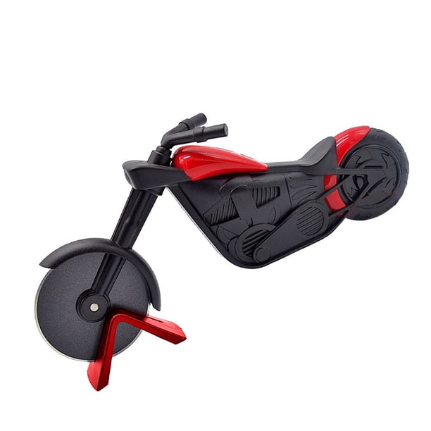 Advancent Cortador de pizza de plástico y acero inoxidable para motocicleta, rebanador de cortadora de rueda de motocicleta Herramientas y accesorios para hornear Advancent JJ17905-00B