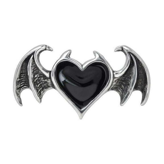 Alchemy Gothic R240T Black Soul Demon Ring - Size 7