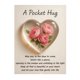 thumbnail image 1 of Abrazo de bolsillo con flor de nacimiento y poemas de aliento curativo. Recuerdo de corazón transparente con flor de nacimiento, regalo sentimental portátil., 1 of 8