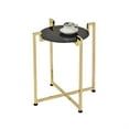thumbnail image 2 of Mesa auxiliar KB SR-1646-B Latón Negro Metal Vidrio templado, 2 of 2