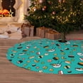 thumbnail image 2 of Cauagu 36" Christmas Tree Skirt Sushi (3) Pattern Christmas Tree Decorations Tree Mat for Xmas Decorations Occasion Holiday Home Decor -36", 2 of 7