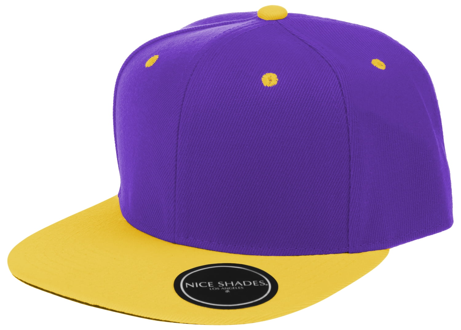 yellow and purple hat