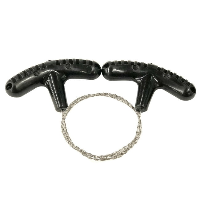 Wosthever Agarre de motosierra de cuerda, herramienta de corte de supervivencia, rebanador de Metal, mano de obra multiusos, accesorios de supervivencia, Escalada negro Wosthever OD001462-01