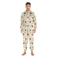 thumbnail image 5 of Adult Christmas Onesie Cute Christmas Zipper One-Piece Pajamas Unisex with Pockets, 5 of 6
