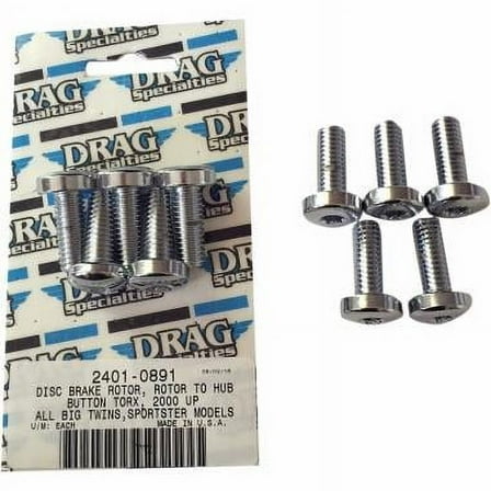 Drag Specialties 2401-0892 Rear Disc Brake Mounting Kit - Black Chrome