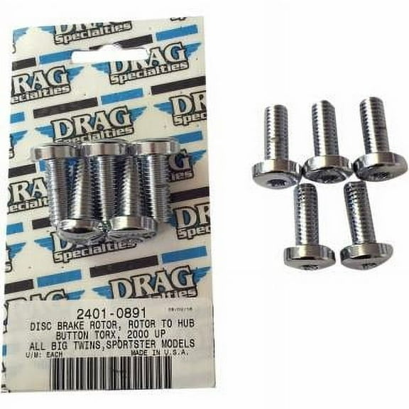 Drag Specialties 2401-0892 Rear Disc Brake Mounting Kit - Black Chrome