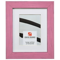 Craig Frames Jasper, 14x18 inch Country Petticoat Pink Picture Frame Matted for a 10x13 Photo