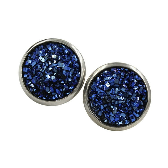 Earrings Earbuds 10MM Round Stud Fine Gifts 10MM Jewelry Craft Glittery Fashion Dome Stone Bead Wedding Charm with Earring Backs for Girls 30