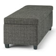 thumbnail image 4 of WyndenHall  Franklin 48-in. Wide Contemporary Rectangular Storage Ottoman Dark Grey Fabric,Foam Fabric, 4 of 5