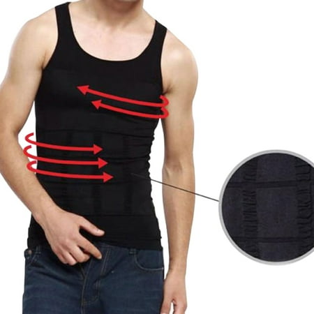 Men Sleeveless Slimming Compression Shirt Vest Tank Under Base Layer Body (Best Compression Undershirt Men)
