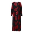 thumbnail image 4 of Women's Long Sleeve Button Down Abaya Casual Dress Dubai Outfits, 4 of 5